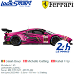 Modelauto 1:43 | Looksmart LSLM153 | Ferrari 488 GTE EVO LMGTE-AM | Iron Lynx 2022 #85 - S.Bovy - R.Frey - M.Gatting Modelauto 1:43 | Looksmart LSLM153 | Ferrari 488 GTE EVO LMGTE-AM | Iron Lynx 2022 #85 - S.Bovy - R.Frey - M.Gatting