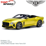 Modelauto 1:18 | Top Speed TS0379 | Bentley Mulliner Bacalar Yellow Flame 2021 Modelauto 1:18 | Top Speed TS0379 | Bentley Mulliner Bacalar Yellow Flame 2021