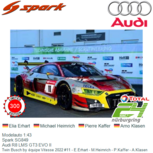 Modelauto 1:43 | Spark SG849 | Audi R8 LMS GT3 EVO II | Twin Busch by équipe Vitesse 2022 #11 - E.Erhart - M.Heimrich - P.Kaffer - A.Klasen Modelauto 1:43 | Spark SG849 | Audi R8 LMS GT3 EVO II | Twin Busch by équipe Vitesse 2022 #11 - E.Erhart - M.Heimrich - P.Kaffer - A.Klasen