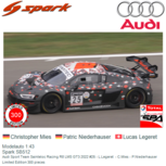 Modelauto 1:43 | Spark SB512 | Audi Sport Team Sainteloc Racing R8 LMS GT3 2022 #25 - L.Legeret - C.Mies - P.Niederhauser Modelauto 1:43 | Spark SB512 | Audi Sport Team Sainteloc Racing R8 LMS GT3 2022 #25 - L.Legeret - C.Mies - P.Niederhauser