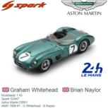 Modelauto 1:43 | Spark S2447 | Aston Martin DBR1 | AMR 1959 #7 - G.Whitehead - B.Naylor Modelauto 1:43 | Spark S2447 | Aston Martin DBR1 | AMR 1959 #7 - G.Whitehead - B.Naylor