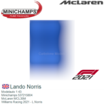 Modelauto 1:43 | Minichamps 537215804 | McLaren MCL35M | Williams Racing 2021 - L.Norris Modelauto 1:43 | Minichamps 537215804 | McLaren MCL35M | Williams Racing 2021 - L.Norris