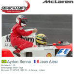 Modelauto 1:18 | Minichamps 540911828 | McLaren F1 MP4/6 1991 #1 - A.Senna - J.Alesi Modelauto 1:18 | Minichamps 540911828 | McLaren F1 MP4/6 1991 #1 - A.Senna - J.Alesi
