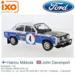 Modelauto 1:18 | IXO-Models 18RMC075C.20 | Ford Motor Co. Ltd. Escort RS-1600 Mk.II 1973 #4 - H.Mikkola - J.Davenport Modelauto 1:18 | IXO-Models 18RMC075C.20 | Ford Motor Co. Ltd. Escort RS-1600 Mk.II 1973 #4 - H.Mikkola - J.Davenport