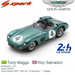 Modelauto 1:43 | Spark S2445 | Aston Martin DBR1 1961 #4 - R.Salvadori - T.Maggs Modelauto 1:43 | Spark S2445 | Aston Martin DBR1 1961 #4 - R.Salvadori - T.Maggs