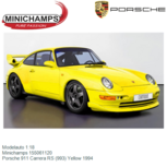 Modelauto 1:18 | Minichamps 155061120 | Porsche 911 Carrera RS (993) Yellow 1994 Modelauto 1:18 | Minichamps 155061120 | Porsche 911 Carrera RS (993) Yellow 1994