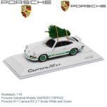 Modelauto 1:43 | Porsche Industrial Models WAP0201170PRS2 | Porsche 911 Carrera RS 2.7 Xmas White and Green Modelauto 1:43 | Porsche Industrial Models WAP0201170PRS2 | Porsche 911 Carrera RS 2.7 Xmas White and Green
