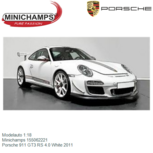 Modelauto 1:18 | Minichamps 155062221 | Porsche 911 GT3 RS 4.0 White 2011 Modelauto 1:18 | Minichamps 155062221 | Porsche 911 GT3 RS 4.0 White 2011