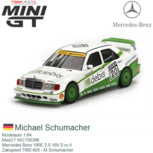 Modelauto 1:64 | MiniGT MGT00366 | Mercedes Benz 190E 2.5-16V Evo II | Zakspeed 1992 #20 - M.Schumacher Modelauto 1:64 | MiniGT MGT00366 | Mercedes Benz 190E 2.5-16V Evo II | Zakspeed 1992 #20 - M.Schumacher