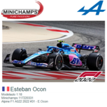 Modelauto 1:18 | Minichamps 117220331 | Alpine F1 A522 2022 #31 - E.Ocon Modelauto 1:18 | Minichamps 117220331 | Alpine F1 A522 2022 #31 - E.Ocon