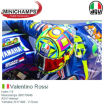 Helm 1:8 | Minichamps 399170846 | AGV Helmet | Yamaha 2017 #46 - V.Rossi Helm 1:8 | Minichamps 399170846 | AGV Helmet | Yamaha 2017 #46 - V.Rossi