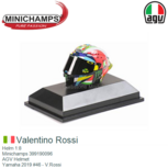 Helm 1:8 | Minichamps 399190096 | AGV Helmet | Yamaha 2019 #46 - V.Rossi Helm 1:8 | Minichamps 399190096 | AGV Helmet | Yamaha 2019 #46 - V.Rossi