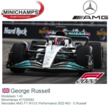 Modelauto 1:43 | Minichamps 417220563 | Mercedes AMG F1 W13 E-Performance 2022 #53 - G.Russell Modelauto 1:43 | Minichamps 417220563 | Mercedes AMG F1 W13 E-Performance 2022 #53 - G.Russell