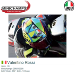 Helm 1:8 | Minichamps 399210056 | AGV Helm 2021 #46 - V.Rossi Helm 1:8 | Minichamps 399210056 | AGV Helm 2021 #46 - V.Rossi