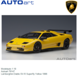 Modelauto 1:18 | Autoart 79147 | Lamborghini Diablo SV-R Superfly Yellow 1996 Modelauto 1:18 | Autoart 79147 | Lamborghini Diablo SV-R Superfly Yellow 1996