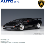 Modelauto 1:18 | Autoart 79146 | Lamborghini Diablo SV-R Deep Black 1996 Modelauto 1:18 | Autoart 79146 | Lamborghini Diablo SV-R Deep Black 1996
