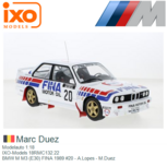 Modelauto 1:18 | IXO-Models 18RMC132.22 | BMW M M3 (E30) FINA 1989 #20 - A.Lopes - M.Duez Modelauto 1:18 | IXO-Models 18RMC132.22 | BMW M M3 (E30) FINA 1989 #20 - A.Lopes - M.Duez