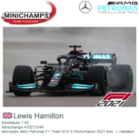 Modelauto 1:43 | Minichamps 410211544 | Mercedes AMG Petronas F1 Team W12 E-Performance 2021 #44 - L.Hamilton Modelauto 1:43 | Minichamps 410211544 | Mercedes AMG Petronas F1 Team W12 E-Performance 2021 #44 - L.Hamilton