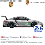 Modelauto 1:43 | Porsche Industrial Models WAP0209020PLEM | Porsche GT Team 911 RSR-19 2021 #92 - N.Jani - M.Christensen - K.Estre Modelauto 1:43 | Porsche Industrial Models WAP0209020PLEM | Porsche GT Team 911 RSR-19 2021 #92 - N.Jani - M.Christensen - K.Estre