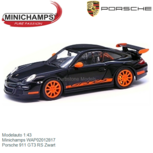 Modelauto 1:43 | Minichamps WAP02012817 | Porsche 911 GT3 RS Zwart Modelauto 1:43 | Minichamps WAP02012817 | Porsche 911 GT3 RS Zwart
