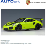 Modelauto 1:18 | Autoart 78187 | Porsche 911 GT2 RS Weissach Package Acid Green Modelauto 1:18 | Autoart 78187 | Porsche 911 GT2 RS Weissach Package Acid Green