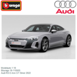 Modelauto 1:18 | Bburago 18-11050S | Audi RS E-tron GT Silver 2022 Modelauto 1:18 | Bburago 18-11050S | Audi RS E-tron GT Silver 2022