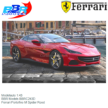Modelauto 1:43 | BBR Models BBRC243D | Ferrari Portofino M Spider Rood Modelauto 1:43 | BBR Models BBRC243D | Ferrari Portofino M Spider Rood