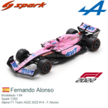 Modelauto 1:64 | Spark Y250 | Alpine F1 Team A522 2022 #14 - F.Alonso Modelauto 1:64 | Spark Y250 | Alpine F1 Team A522 2022 #14 - F.Alonso