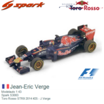 Modelauto 1:43 | Spark S3083 | Toro Rosso STR9 2014 #25 - J.Verge Modelauto 1:43 | Spark S3083 | Toro Rosso STR9 2014 #25 - J.Verge