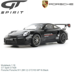 Modelauto 1:18 | GT Spirit GT429 | Porsche Porsche 911 (991.2) GT2 RS MP Ki Black Modelauto 1:18 | GT Spirit GT429 | Porsche Porsche 911 (991.2) GT2 RS MP Ki Black