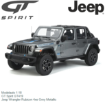Modelauto 1:18 | GT Spirit GT419 | Jeep Wrangler Rubicon 4xe Grey Metallic Modelauto 1:18 | GT Spirit GT419 | Jeep Wrangler Rubicon 4xe Grey Metallic