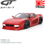 Modelauto 1:18 | GT Spirit GT423 | LB Performance Ferrari 512 TR Red Modelauto 1:18 | GT Spirit GT423 | LB Performance Ferrari 512 TR Red