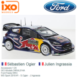 Accessoire 1:24 | IXO-Models 24RAL014A | Ford Fiesta WRC | MS Sport 2018 #1 - S.Ogier - J.Ingrassia Accessoire 1:24 | IXO-Models 24RAL014A | Ford Fiesta WRC | MS Sport 2018 #1 - S.Ogier - J.Ingrassia