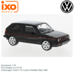 Accessoire 1:43 | IXO-Models CLC417N | Volkswagen Gold II Gti Custom Metallic Blak 1984 Accessoire 1:43 | IXO-Models CLC417N | Volkswagen Gold II Gti Custom Metallic Blak 1984