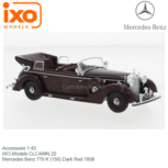 Accessoire 1:43 | IXO-Models CLC449N.22 | Mercedes Benz 770 K (150) Dark Red 1938 Accessoire 1:43 | IXO-Models CLC449N.22 | Mercedes Benz 770 K (150) Dark Red 1938