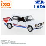 Accessoire 1:43 | IXO-Models CLC452N.22 | Lada 2105 VFTS White with decoration 1983 Accessoire 1:43 | IXO-Models CLC452N.22 | Lada 2105 VFTS White with decoration 1983