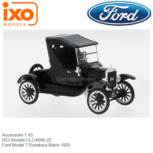 Accessoire 1:43 | IXO-Models CLC454N.22 | Ford Model T Runabout Black 1925 Accessoire 1:43 | IXO-Models CLC454N.22 | Ford Model T Runabout Black 1925