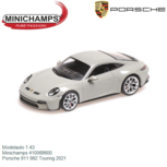 Modelauto 1:43 | Minichamps 410069600 | Porsche 911 992 Touring 2021 Modelauto 1:43 | Minichamps 410069600 | Porsche 911 992 Touring 2021