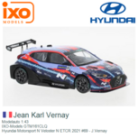 Modelauto 1:43 | IXO-Models GTM161CLQ | Hyundai Motorsport N Veloster N ETCR 2021 #69 - J.Vernay Modelauto 1:43 | IXO-Models GTM161CLQ | Hyundai Motorsport N Veloster N ETCR 2021 #69 - J.Vernay