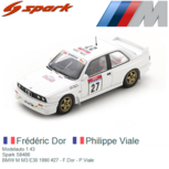 Modelauto 1:43 | Spark S8486 | BMW M M3 E30 1990 #27 - F.Dor - P.Viale Modelauto 1:43 | Spark S8486 | BMW M M3 E30 1990 #27 - F.Dor - P.Viale
