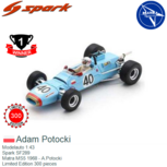 Modelauto 1:43 | Spark SF289 | Matra MS5 1968 - A.Potocki Modelauto 1:43 | Spark SF289 | Matra MS5 1968 - A.Potocki