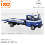Vrachtwagen 1:43 | IXO-Models CLC489N.22 | Mercedes Benz L 608 D 1980 Vrachtwagen 1:43 | IXO-Models CLC489N.22 | Mercedes Benz L 608 D 1980