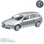 Modelauto 1:43 | Mondo Motors 53011GY | Alfa Romeo 159 Grijs 2007 Modelauto 1:43 | Mondo Motors 53011GY | Alfa Romeo 159 Grijs 2007