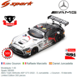 Modelauto 1:43 | Spark SB500 | AMG Team AKKodis ASP GT3 2022 - D.Juncadella - J.Gounon - R.Marciello Modelauto 1:43 | Spark SB500 | AMG Team AKKodis ASP GT3 2022 - D.Juncadella - J.Gounon - R.Marciello
