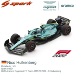 Modelauto 1:43 | Spark S8531 | AMR Aramco Cognizant F1 Team AMR22 2022 - N.Hulkenberg Modelauto 1:43 | Spark S8531 | AMR Aramco Cognizant F1 Team AMR22 2022 - N.Hulkenberg