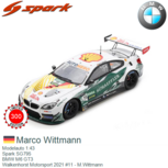 Modelauto 1:43 | Spark SG795 | BMW M6 GT3 | Walkenhorst Motorsport 2021 #11 - M.Wittmann Modelauto 1:43 | Spark SG795 | BMW M6 GT3 | Walkenhorst Motorsport 2021 #11 - M.Wittmann