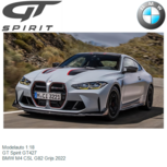 Modelauto 1:18 | GT Spirit GT427 | BMW M4 CSL G82 Grijs 2022 Modelauto 1:18 | GT Spirit GT427 | BMW M4 CSL G82 Grijs 2022