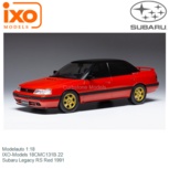 Modelauto 1:18 | IXO-Models 18CMC131B.22 | Subaru Legacy RS Red 1991 Modelauto 1:18 | IXO-Models 18CMC131B.22 | Subaru Legacy RS Red 1991