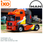 Vrachtwagen 1:43 | IXO-Models TR138.22 | MAN F 2000 190 463 Red 1994 Vrachtwagen 1:43 | IXO-Models TR138.22 | MAN F 2000 190 463 Red 1994