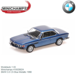 Modelauto 1:43 | Minichamps 410029024 | BMW 3.0 CS Blue Metallic 1968 Modelauto 1:43 | Minichamps 410029024 | BMW 3.0 CS Blue Metallic 1968